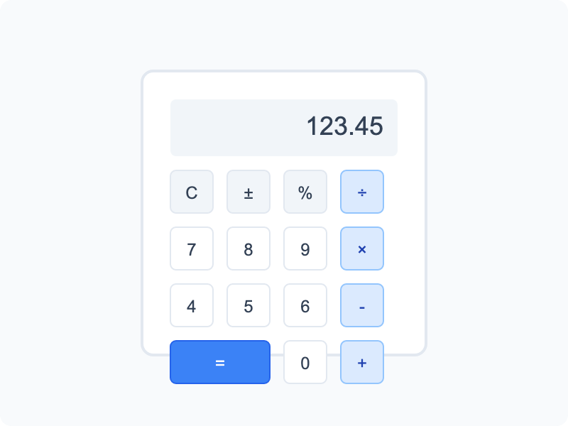 Preview of Calculator